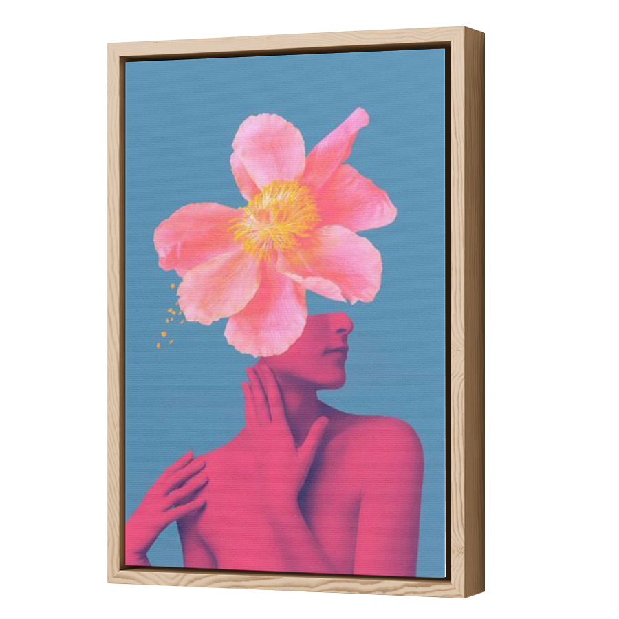 Thumbnail for Canvas - Wood Grain Floating Frame