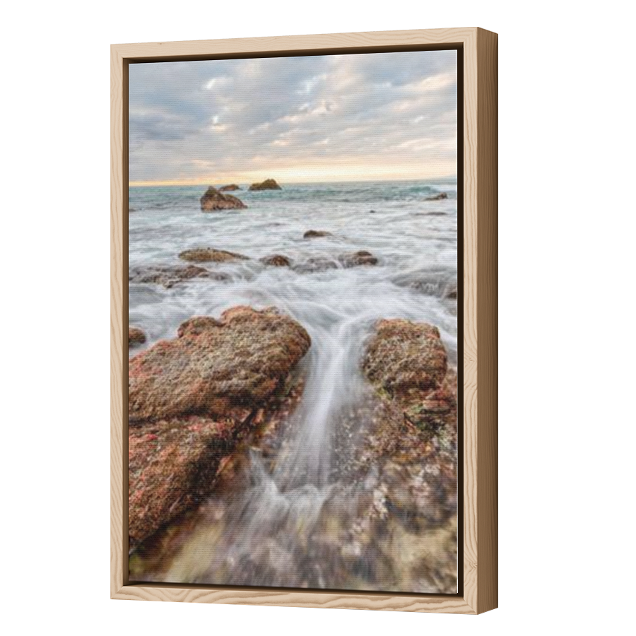 Thumbnail for Canvas - Wood Grain Floating Frame