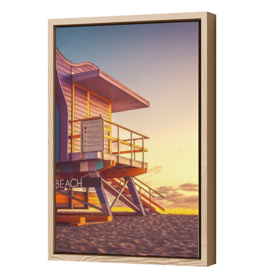 Thumbnail for Canvas - Wood Grain Floating Frame