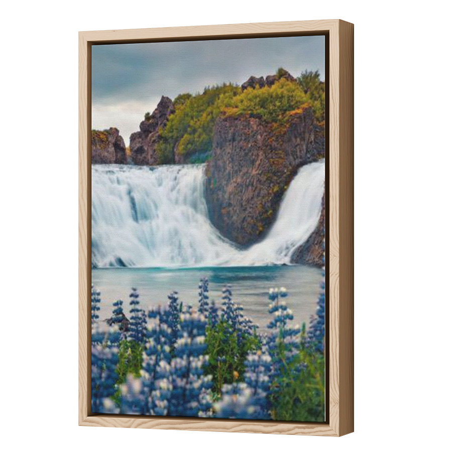 Thumbnail for Canvas - Wood Grain Floating Frame