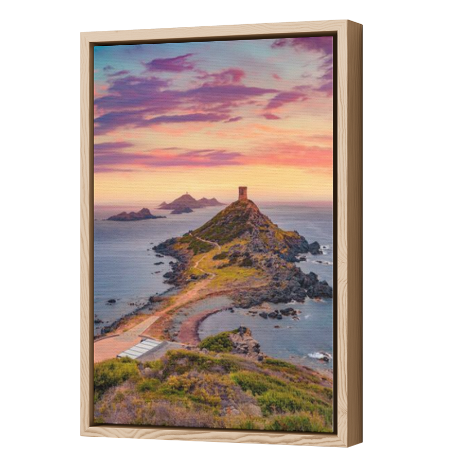 Thumbnail for Canvas - Wood Grain Floating Frame