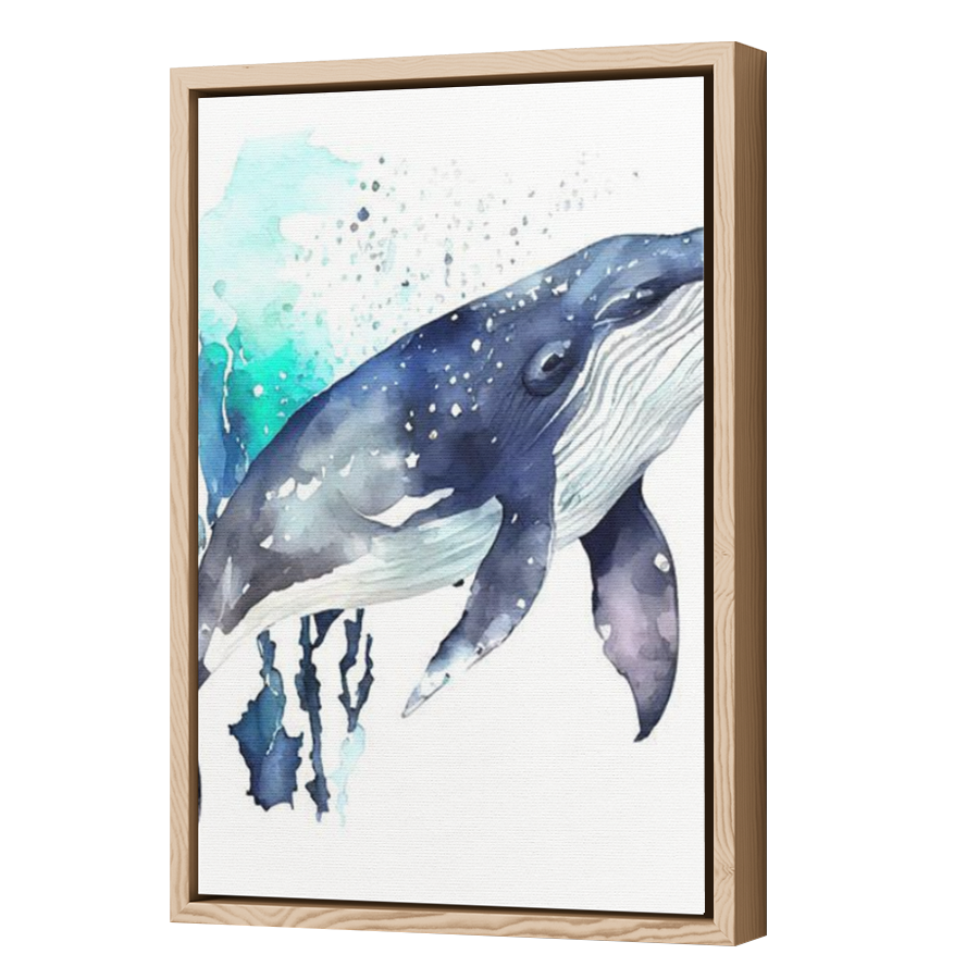 Thumbnail for Canvas - Wood Grain Floating Frame