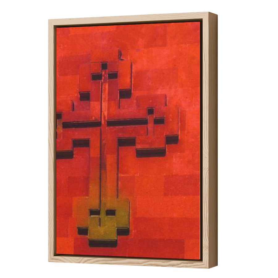 Thumbnail for Canvas - Wood Grain Floating Frame