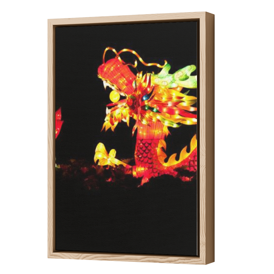 Thumbnail for Canvas - Wood Grain Floating Frame