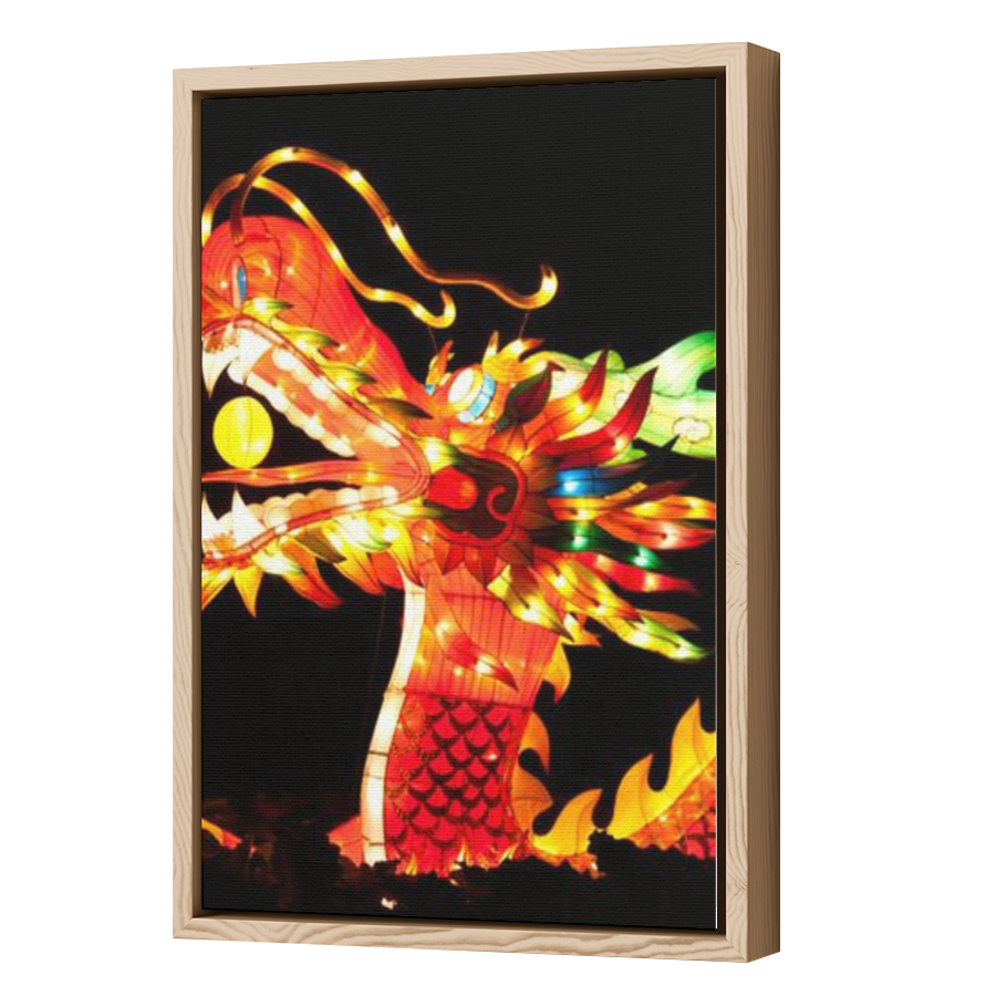 Thumbnail for Canvas - Wood Grain Floating Frame