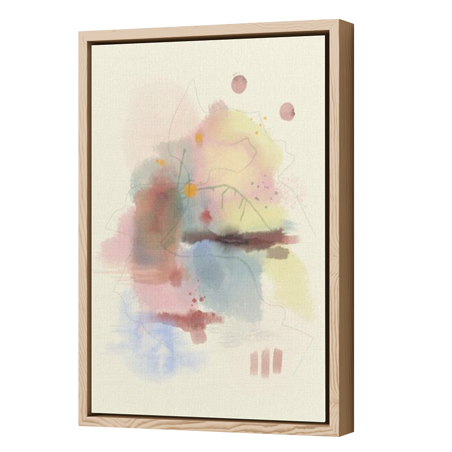 Thumbnail for Canvas - Wood Grain Floating Frame