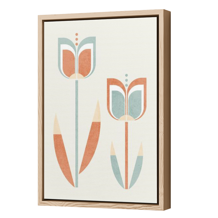 Thumbnail for Canvas - Wood Grain Floating Frame