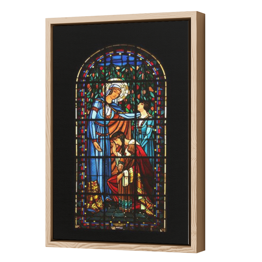 Thumbnail for Canvas - Wood Grain Floating Frame