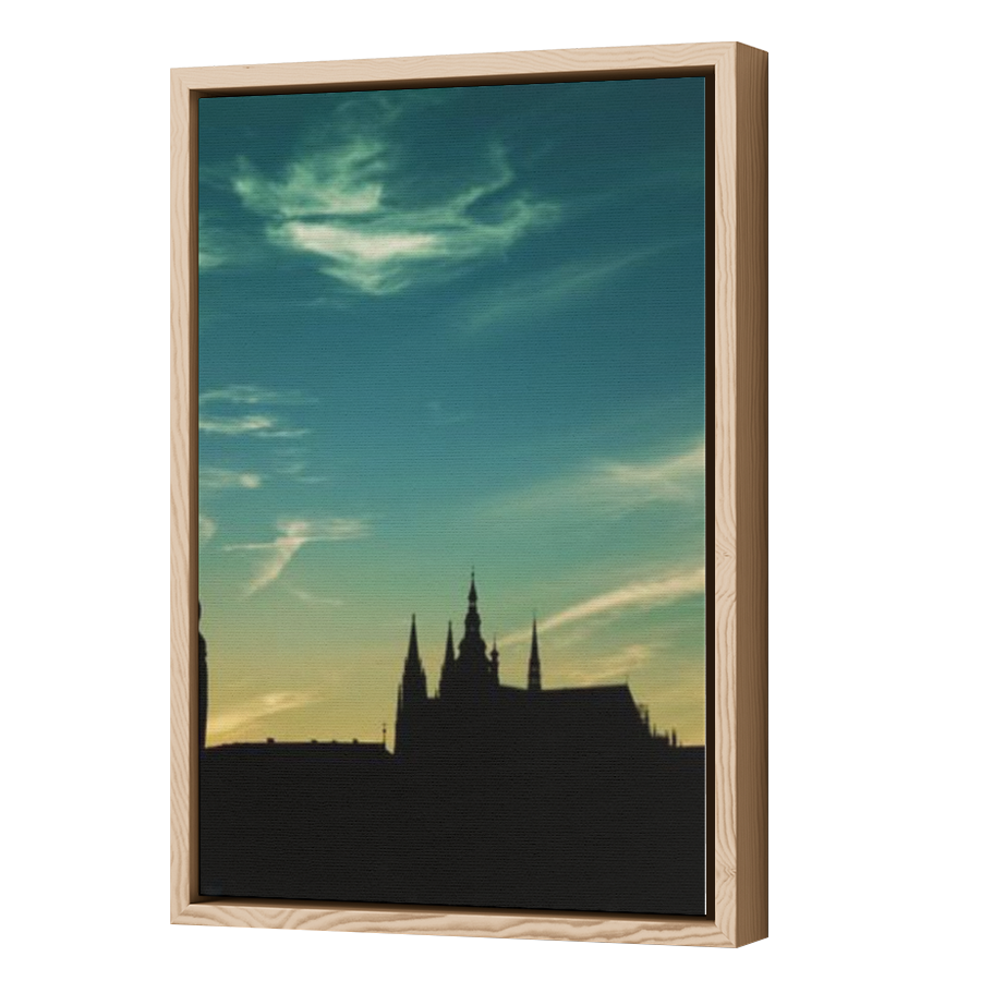 Thumbnail for Canvas - Wood Grain Floating Frame