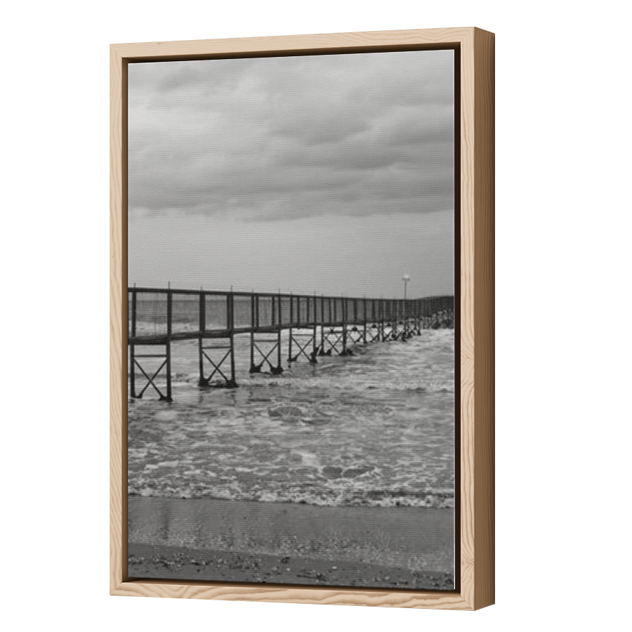 Thumbnail for Canvas - Wood Grain Floating Frame
