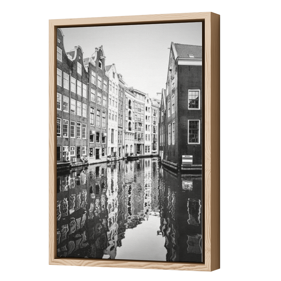 Thumbnail for Canvas - Wood Grain Floating Frame