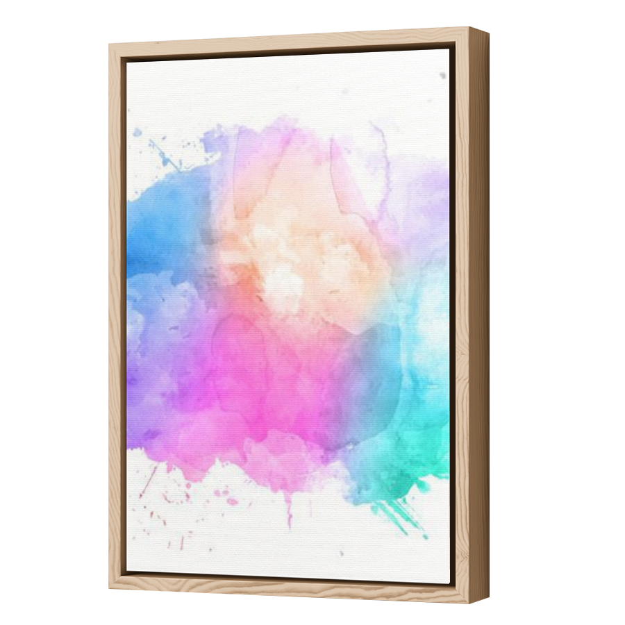 Thumbnail for Canvas - Wood Grain Floating Frame