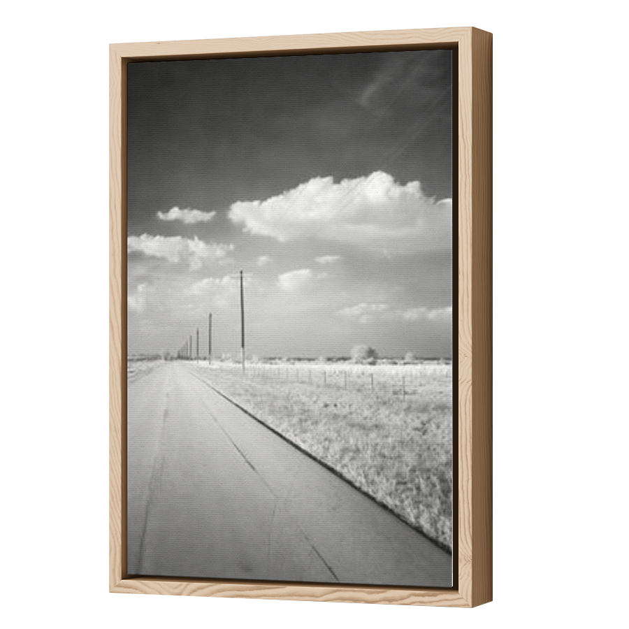 Thumbnail for Canvas - Wood Grain Floating Frame