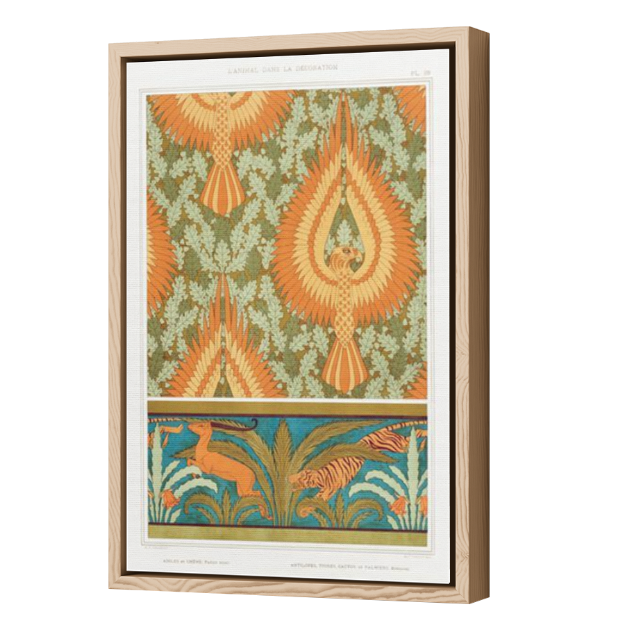Thumbnail for Canvas - Wood Grain Floating Frame