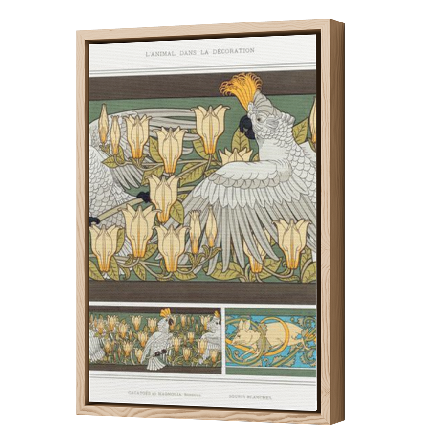 Thumbnail for Canvas - Wood Grain Floating Frame