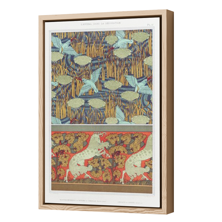 Thumbnail for Canvas - Wood Grain Floating Frame