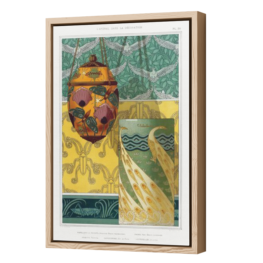 Thumbnail for Canvas - Wood Grain Floating Frame
