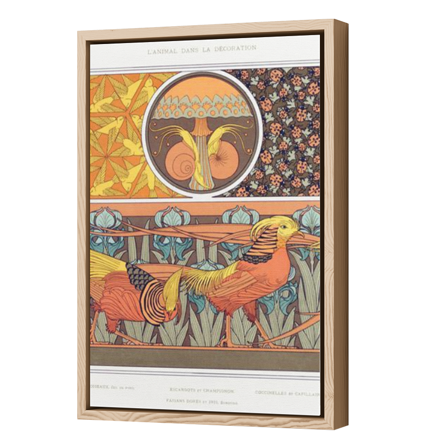 Thumbnail for Canvas - Wood Grain Floating Frame