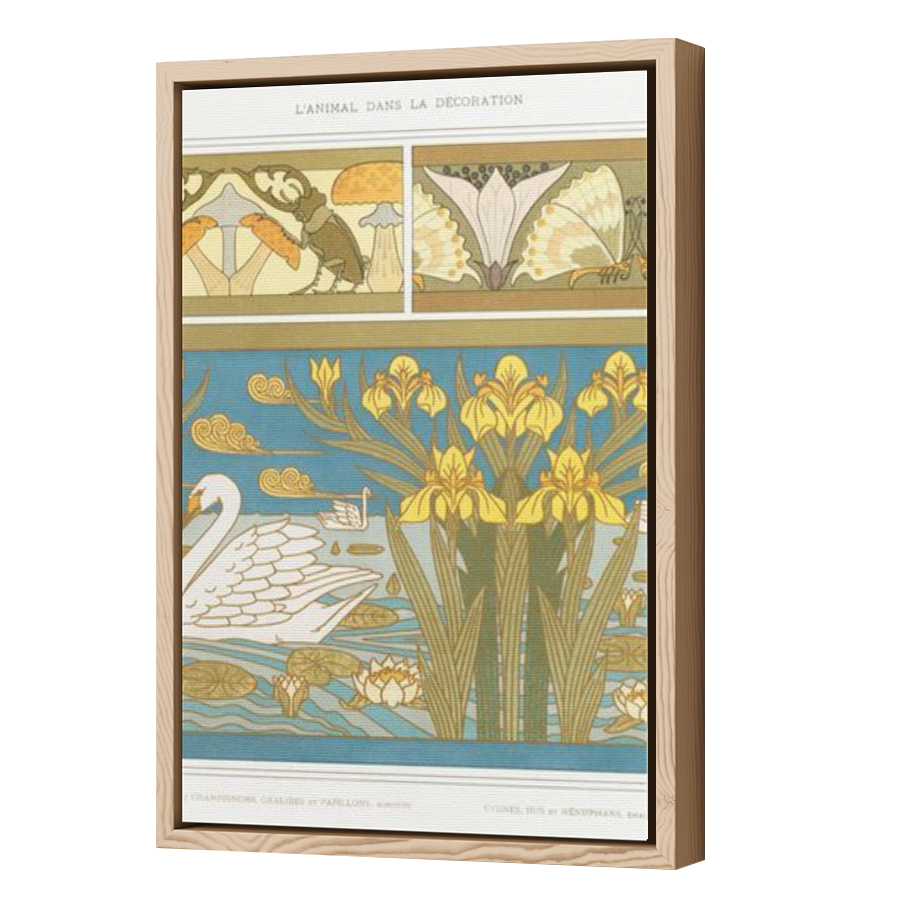 Thumbnail for Canvas - Wood Grain Floating Frame