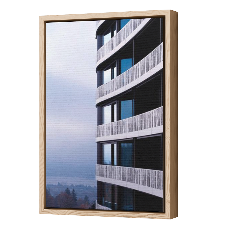 Thumbnail for Canvas - Wood Grain Floating Frame