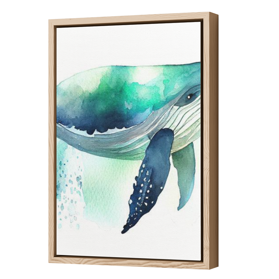 Thumbnail for Canvas - Wood Grain Floating Frame
