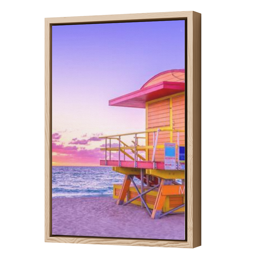Thumbnail for Canvas - Wood Grain Floating Frame