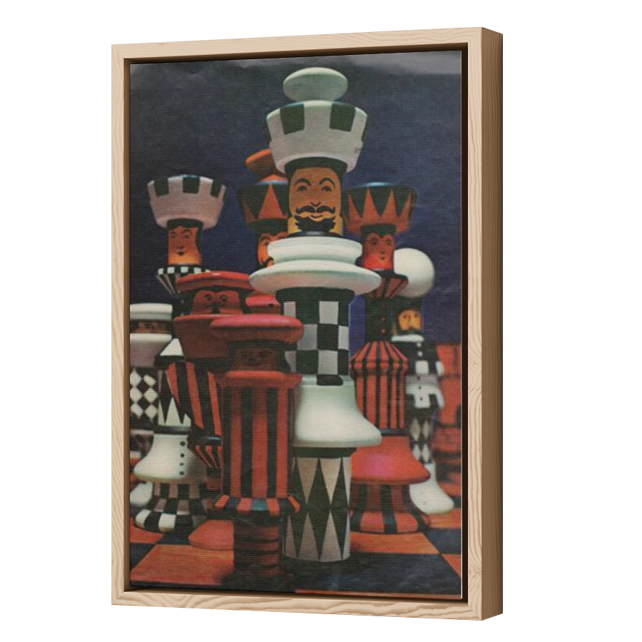 Thumbnail for Canvas - Wood Grain Floating Frame