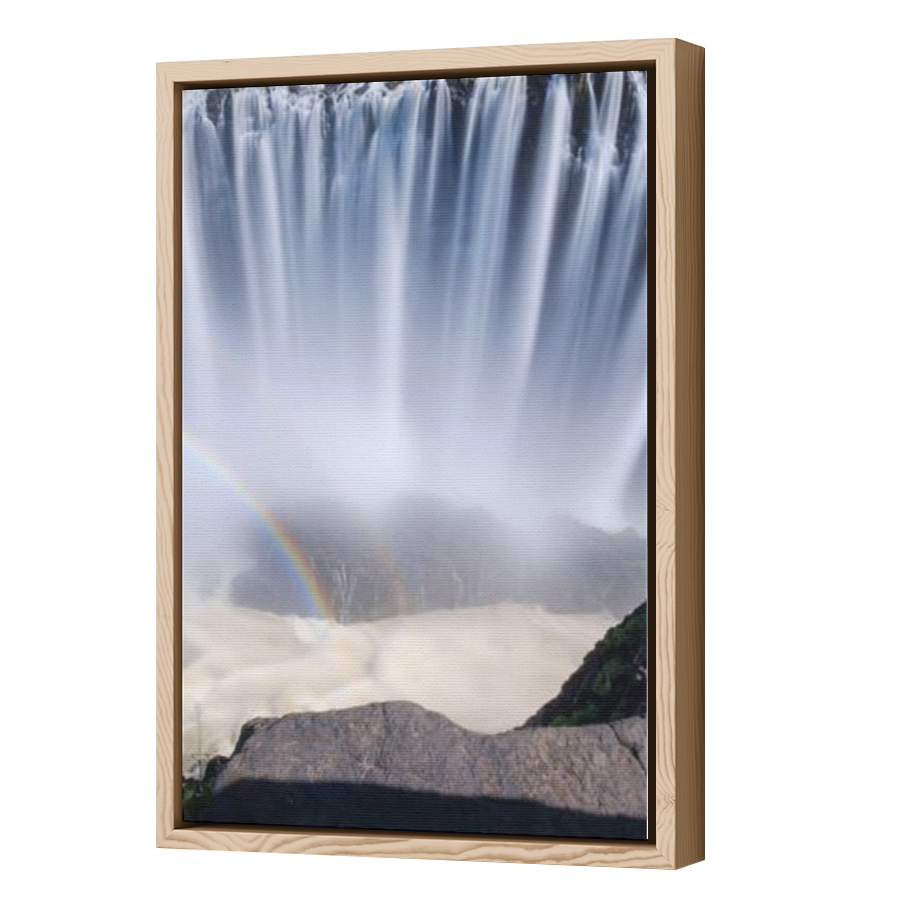 Thumbnail for Canvas - Wood Grain Floating Frame