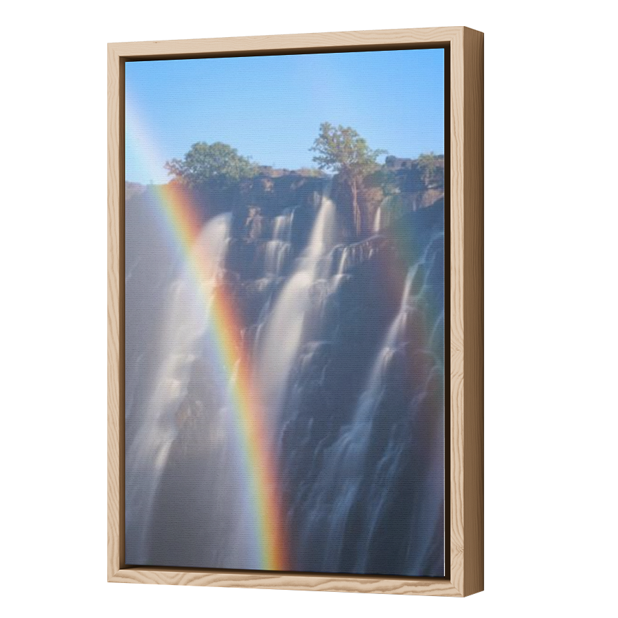 Thumbnail for Canvas - Wood Grain Floating Frame