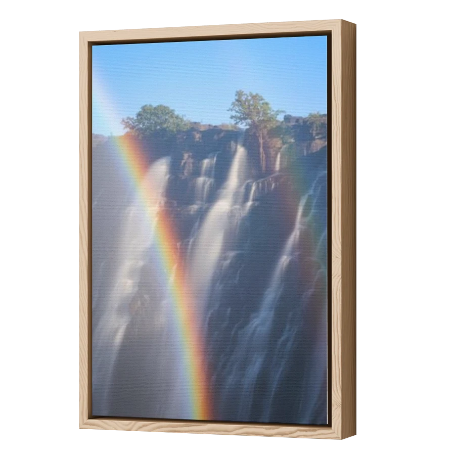Thumbnail for Canvas - Wood Grain Floating Frame