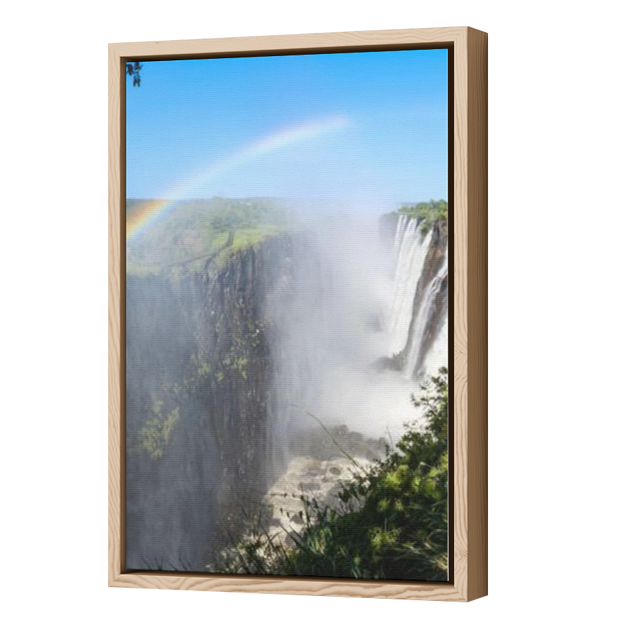 Thumbnail for Canvas - Wood Grain Floating Frame