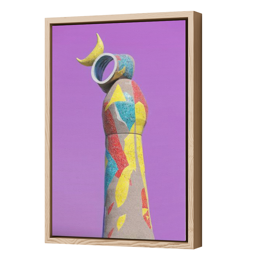 Thumbnail for Canvas - Wood Grain Floating Frame