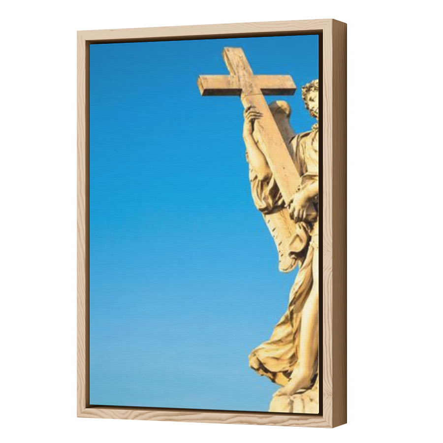 Thumbnail for Canvas - Wood Grain Floating Frame
