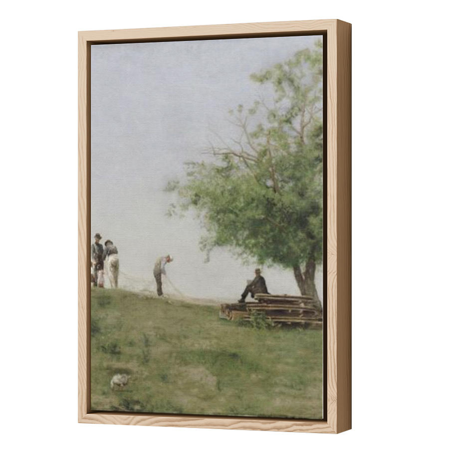 Thumbnail for Canvas - Wood Grain Floating Frame