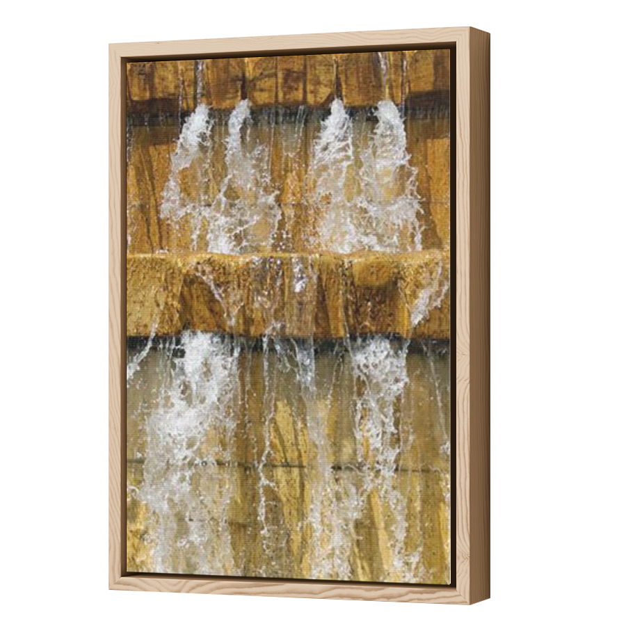 Thumbnail for Canvas - Wood Grain Floating Frame