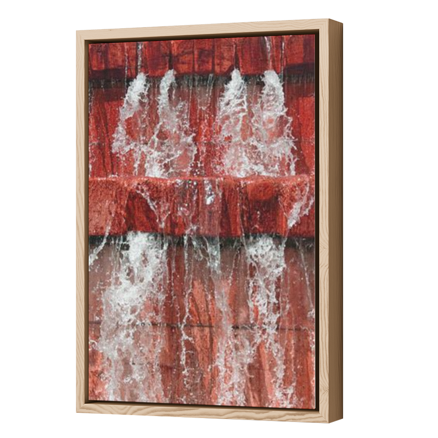 Thumbnail for Canvas - Wood Grain Floating Frame