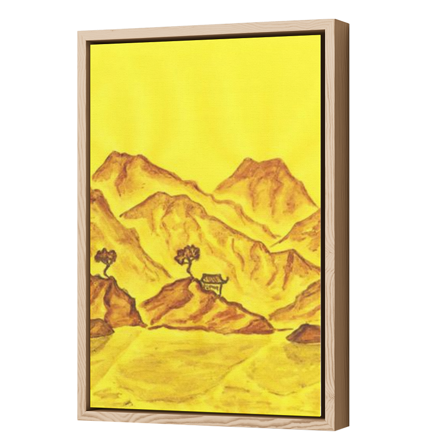 Thumbnail for Canvas - Wood Grain Floating Frame