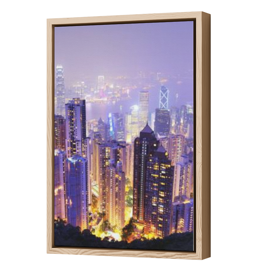 Thumbnail for Canvas - Wood Grain Floating Frame