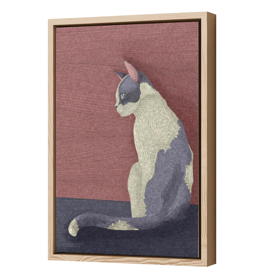 Thumbnail for Canvas - Wood Grain Floating Frame