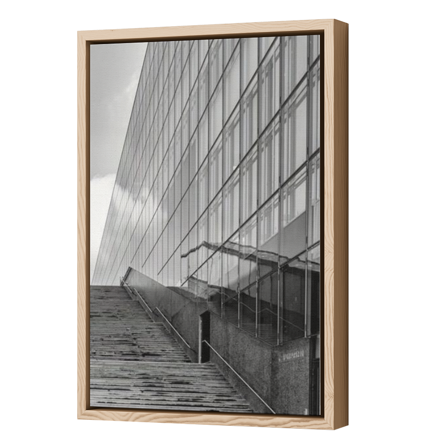 Thumbnail for Canvas - Wood Grain Floating Frame
