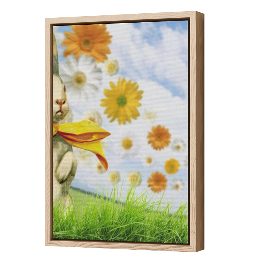 Thumbnail for Canvas - Wood Grain Floating Frame