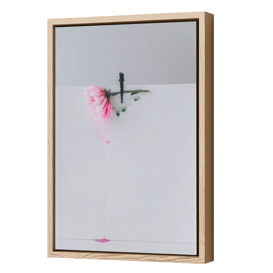 Thumbnail for Canvas - Wood Grain Floating Frame
