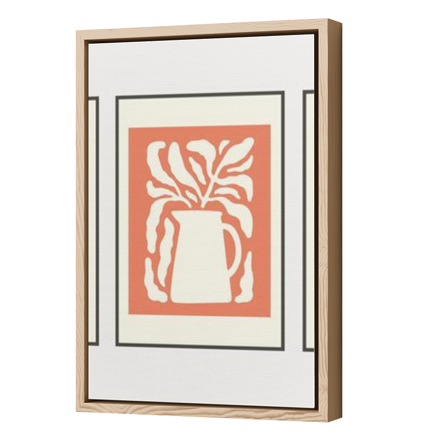 Thumbnail for Canvas - Wood Grain Floating Frame