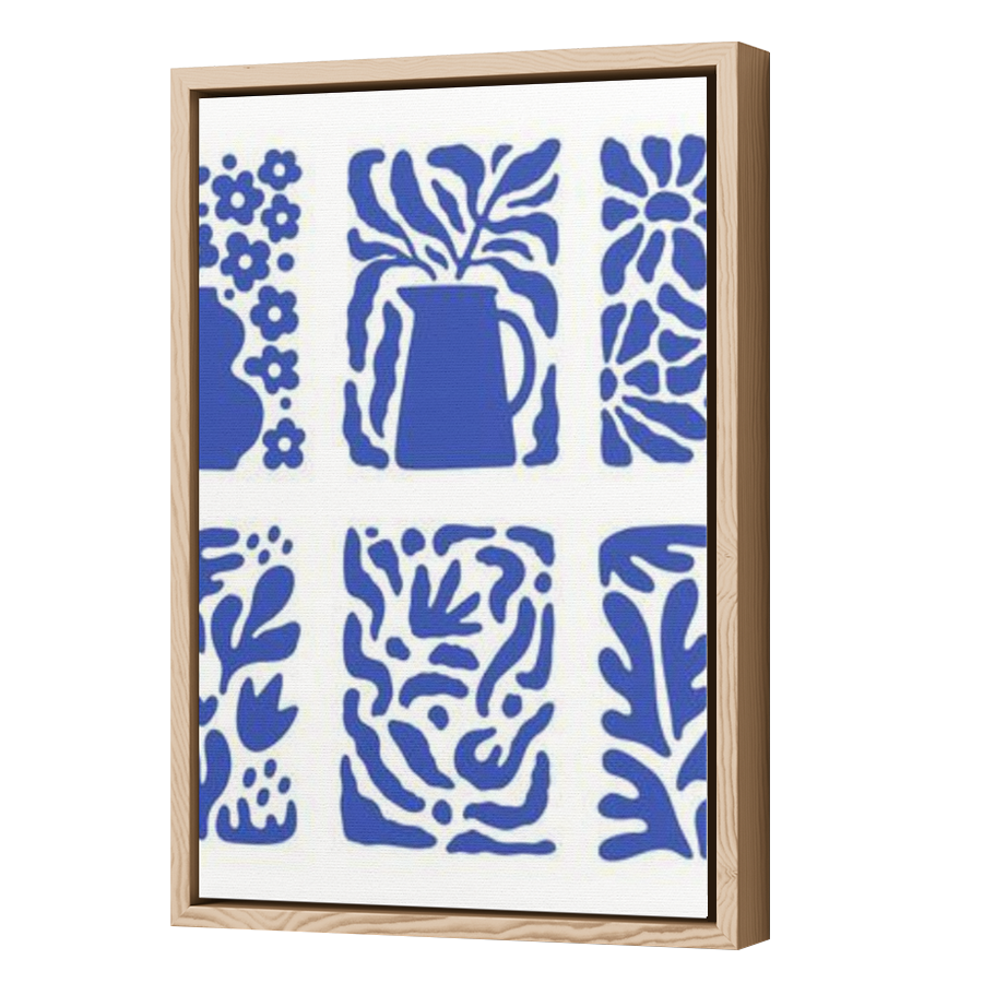 Thumbnail for Canvas - Wood Grain Floating Frame