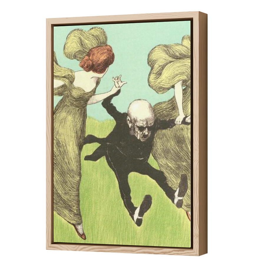 Thumbnail for Canvas - Wood Grain Floating Frame