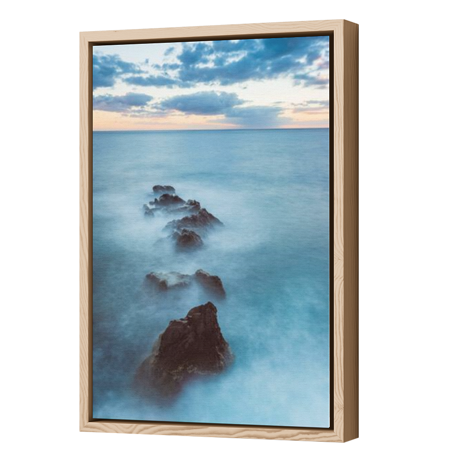 Thumbnail for Canvas - Wood Grain Floating Frame