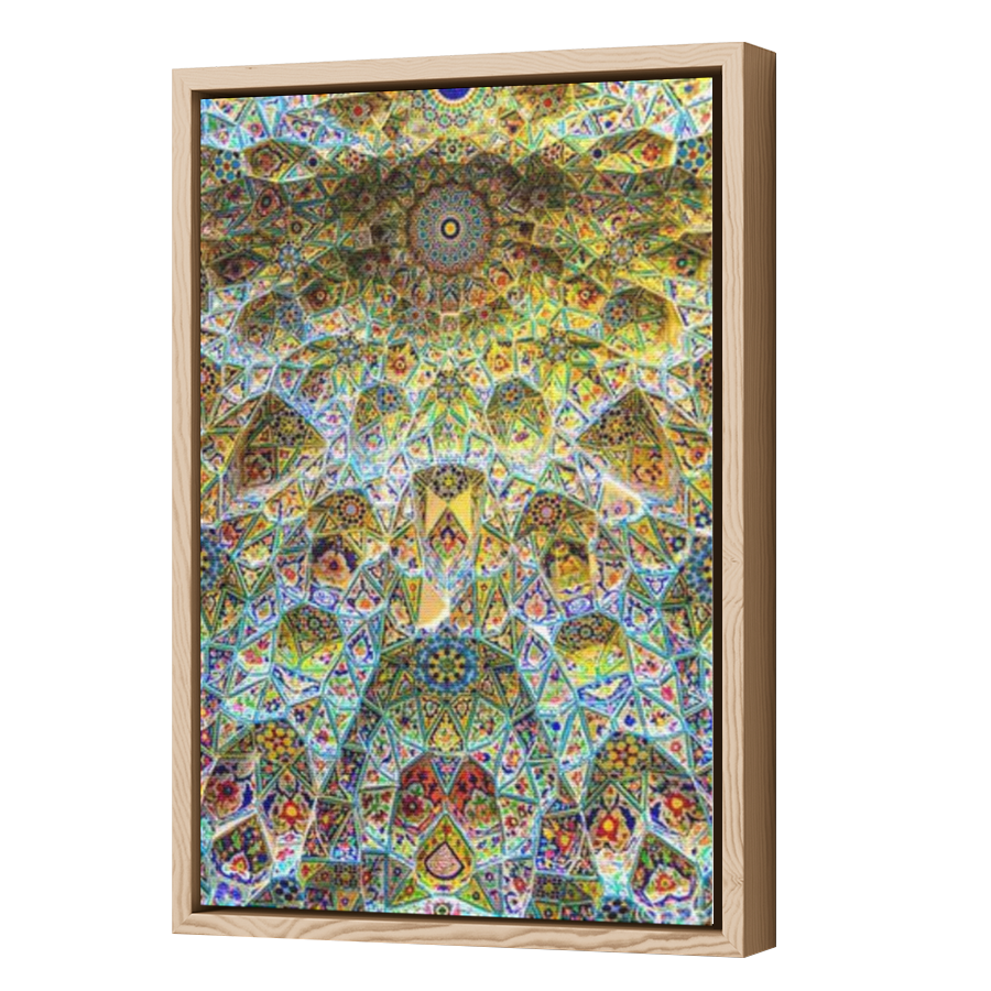 Thumbnail for Canvas - Wood Grain Floating Frame