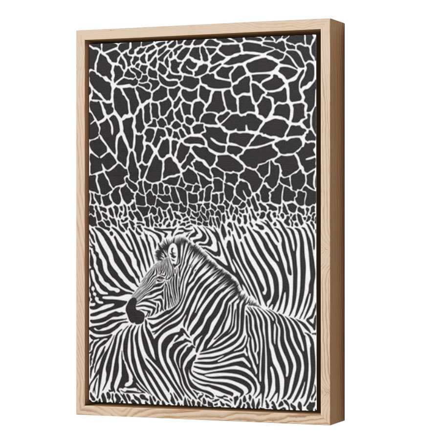 Thumbnail for Canvas - Wood Grain Floating Frame