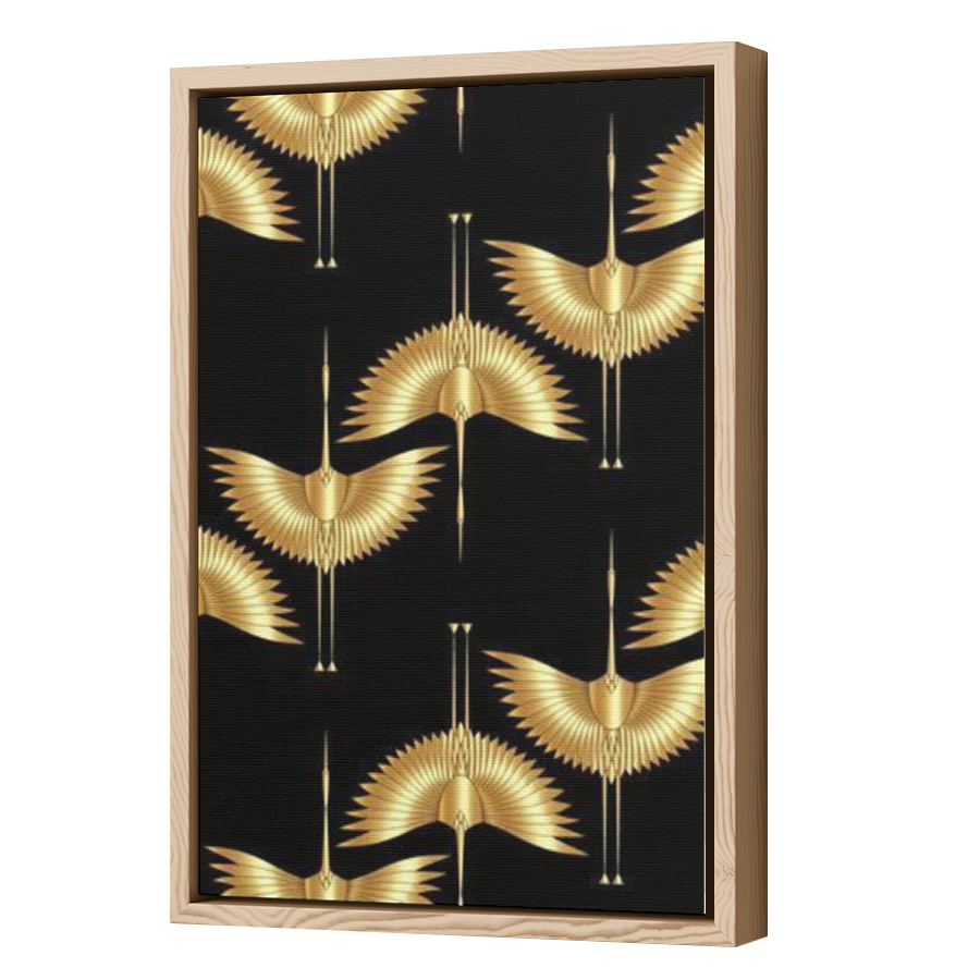 Thumbnail for Canvas - Wood Grain Floating Frame