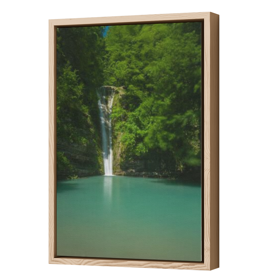 Thumbnail for Canvas - Wood Grain Floating Frame